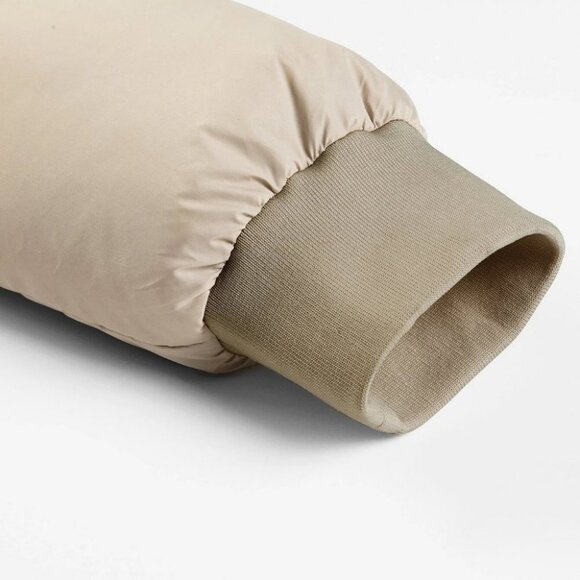 Khaki Mens Zipper Puffer Coat - Picture 5 of 7